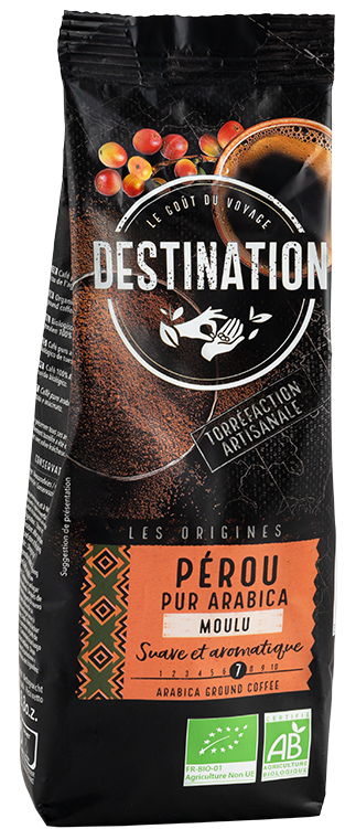 Moulu Bio Origine Pérou 100 % Arabica DC